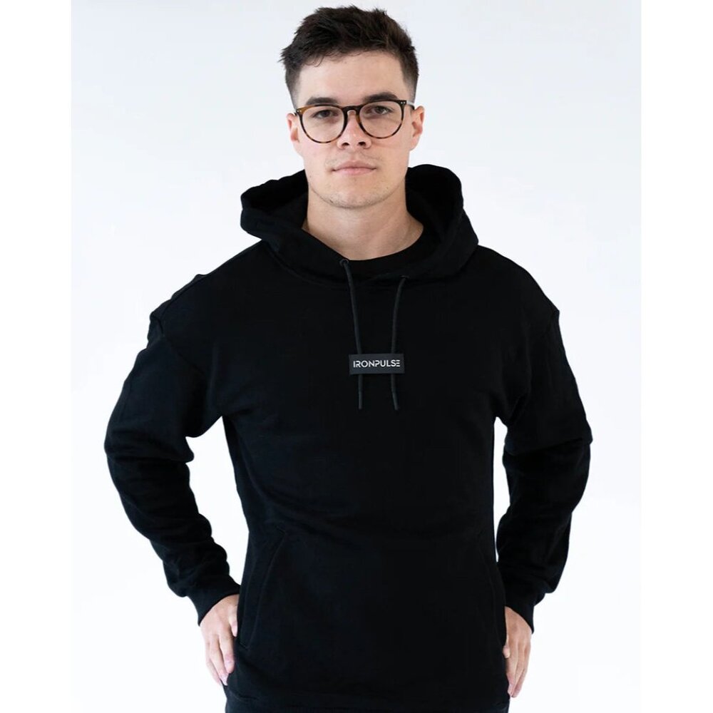 Iron Pulse Black Hoodie